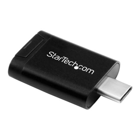 StarTech.com MSDREADU3C User manual StarTech.com MSDREADU3C User manual