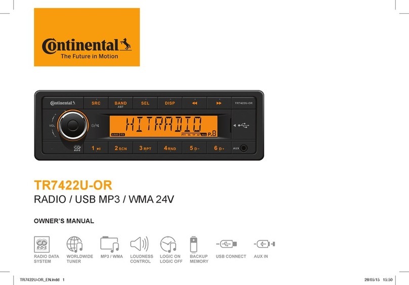 Continental Refrigerator TR7422U-OR owner's manual
