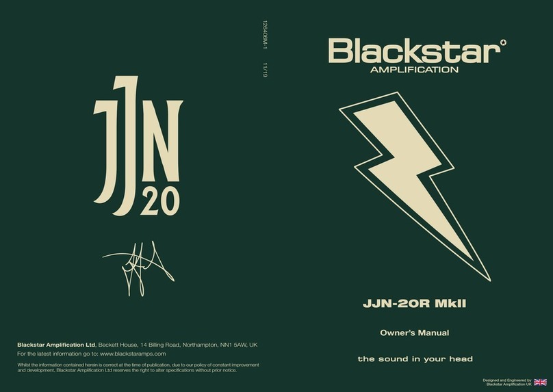 Blackstar Amplification JJN-20R MkII owner's manual