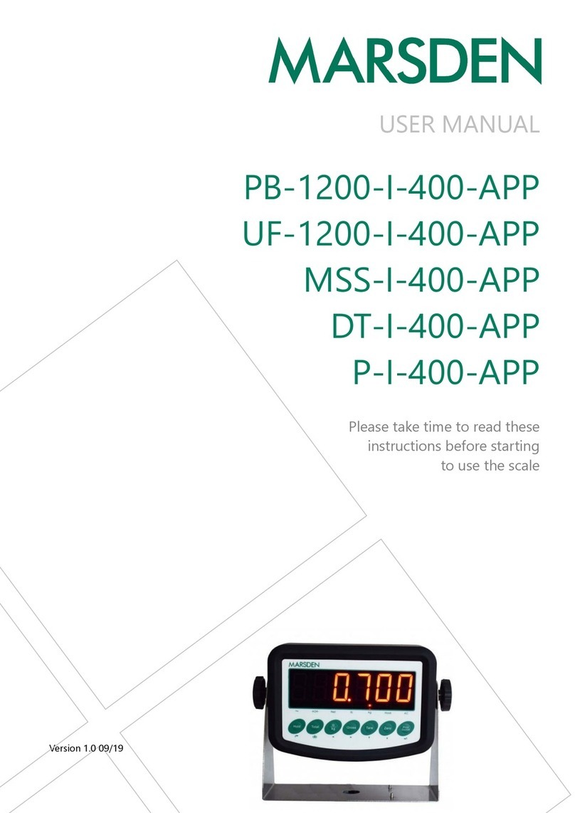 marsden PB-1200-I-400-APP User manual