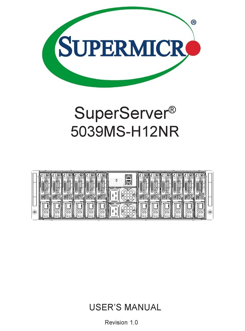 Supermicro SuperServer 5039MS-H12NR User manual