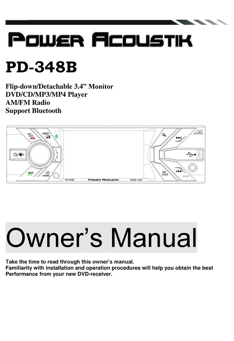 PowerAcoustik PD-348B owner's manual