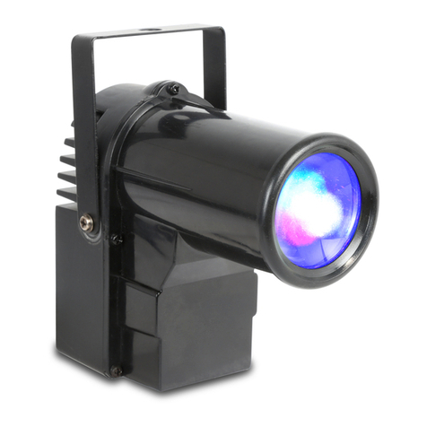 Beamz PS10W LED Pin Spot 10W RGBW DMX instruction manual