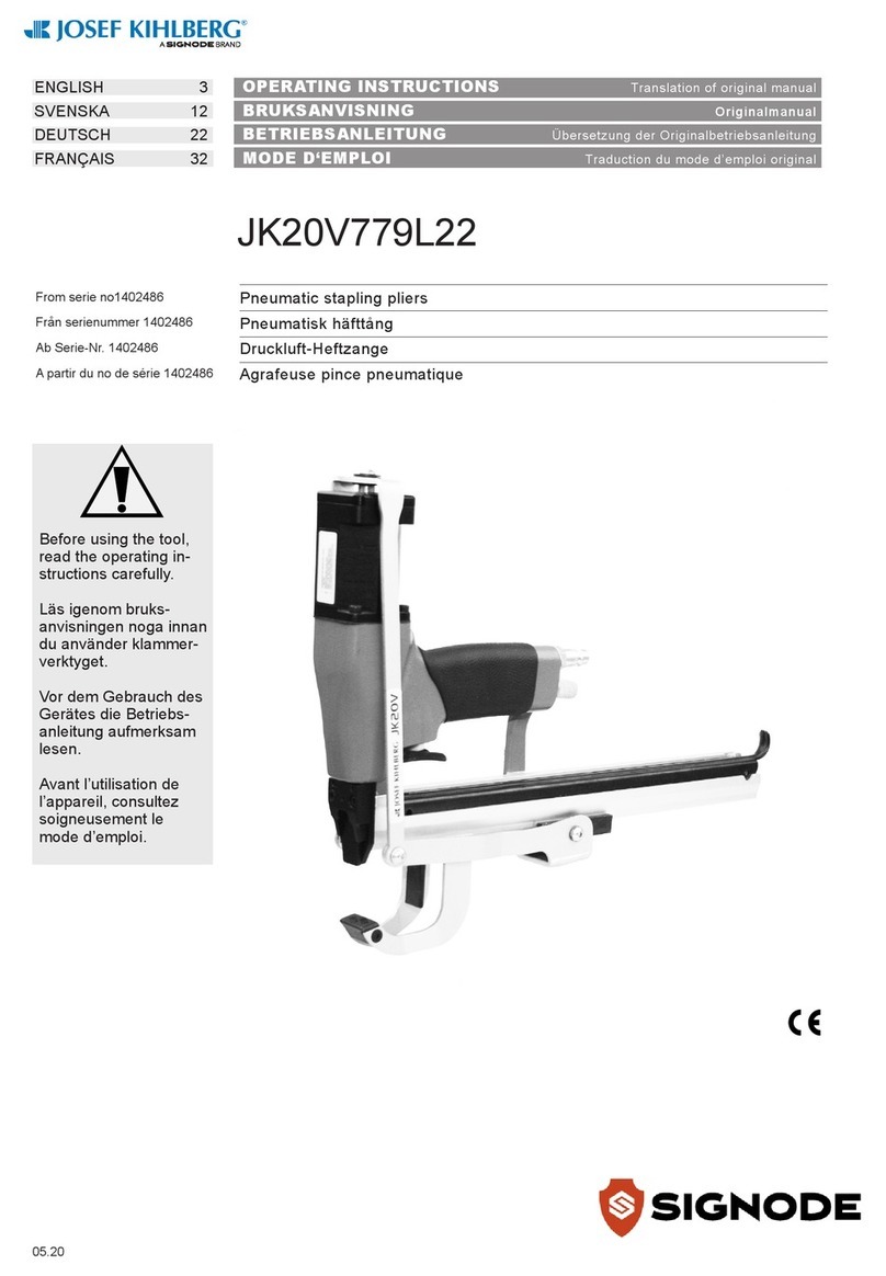 Signode Josef Kihlberg JK20V779L22 operating instructions