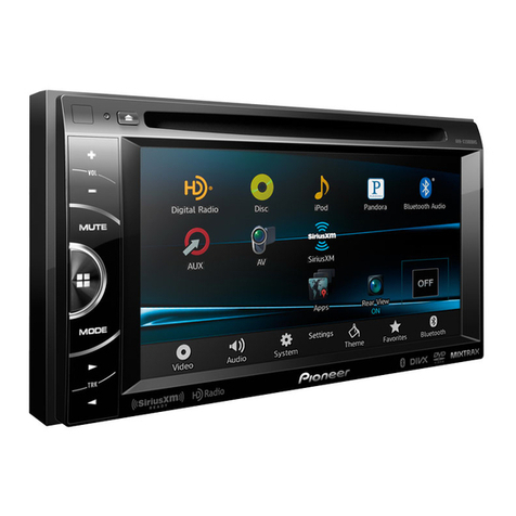 Pioneer AVH-X3500BHS User manual