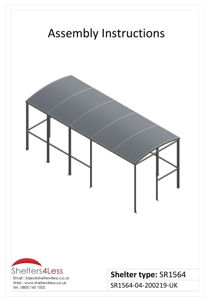 Shelters4Less SR1564 Assembly instructions
