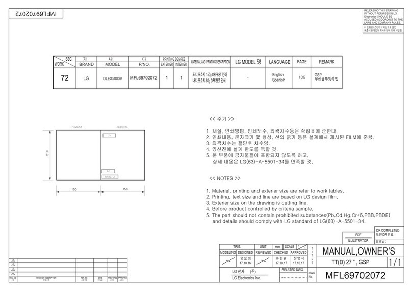 LG DLEX5000V User manual