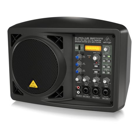 Behringer 445907 User manual