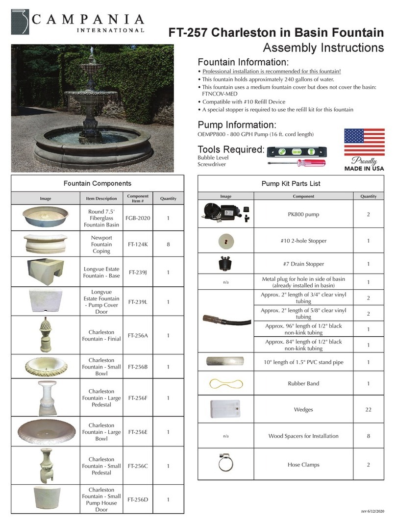 Campania International Charleston in Basin FT-257 Assembly instructions Campania International Charleston in Basin FT-257 Assembly instructions