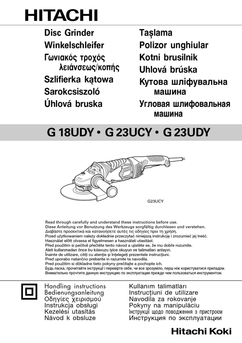 Hitachi Koki G 18UDY User manual