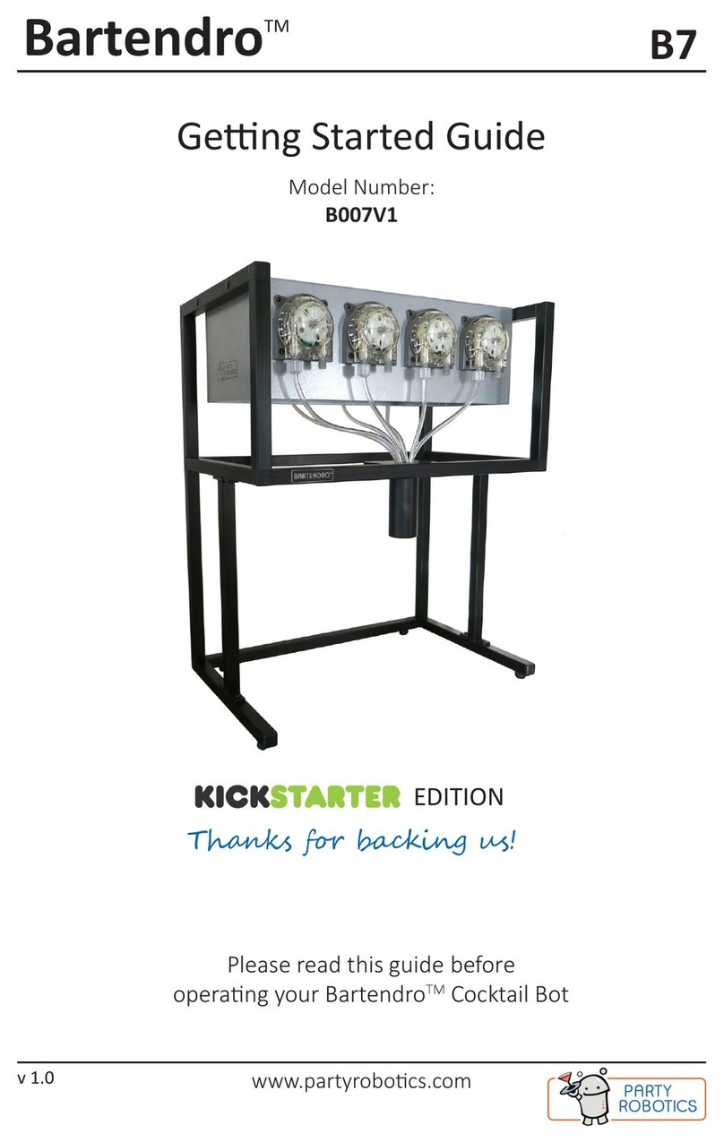 Party Robotics Bartendro B007V1 User manual