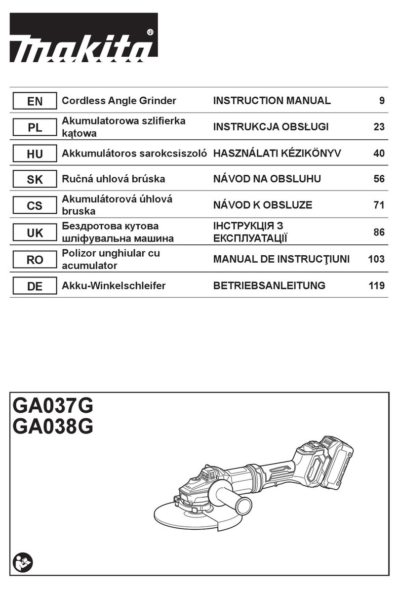 Makita GA038GZ User manual