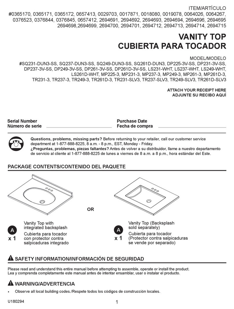 LOWE'S SQ231-DUN3-SS quick start guide
