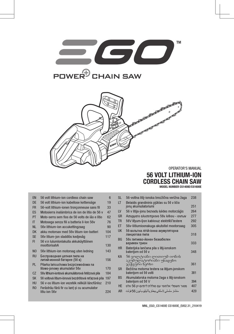 Ego Power+ CS1401E User manual Ego Power+ CS1401E User manual