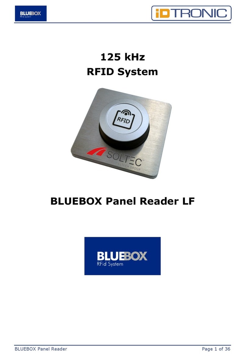 iDTRONIC BLUEBOX Panel Reader LF manual