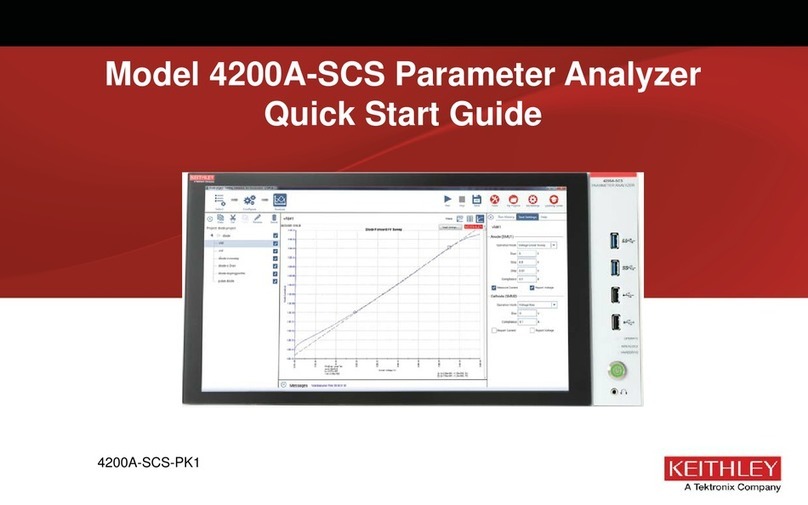 Keithley 4200A-SCS-PK1 User manual