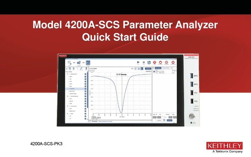 Keithley 4200A-SCS-PK3 User manual