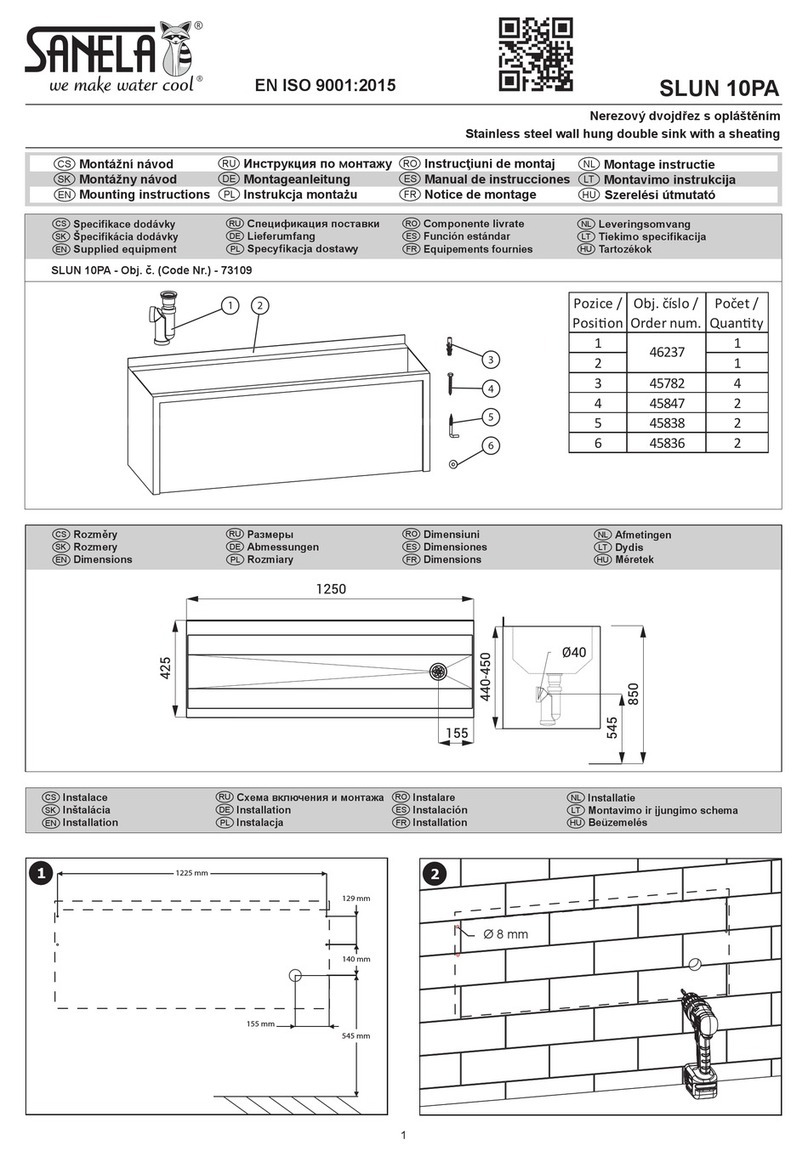 Sanela SLUN 10PA Mounting instructions
