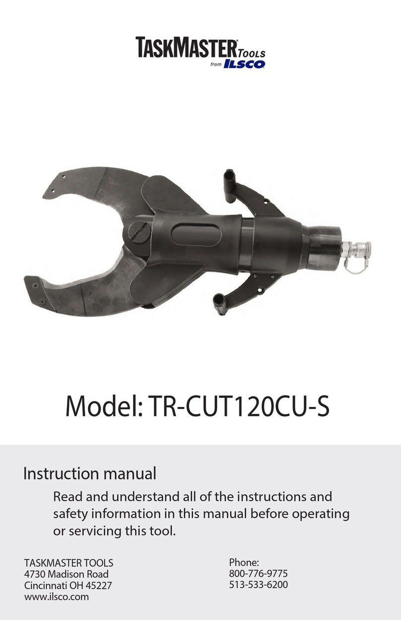 Ilsco TaskMaster TR-CUT120CU-S User manual