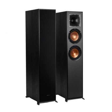 Klipsch REFERENCE R-820F User manual Klipsch REFERENCE R-820F User manual