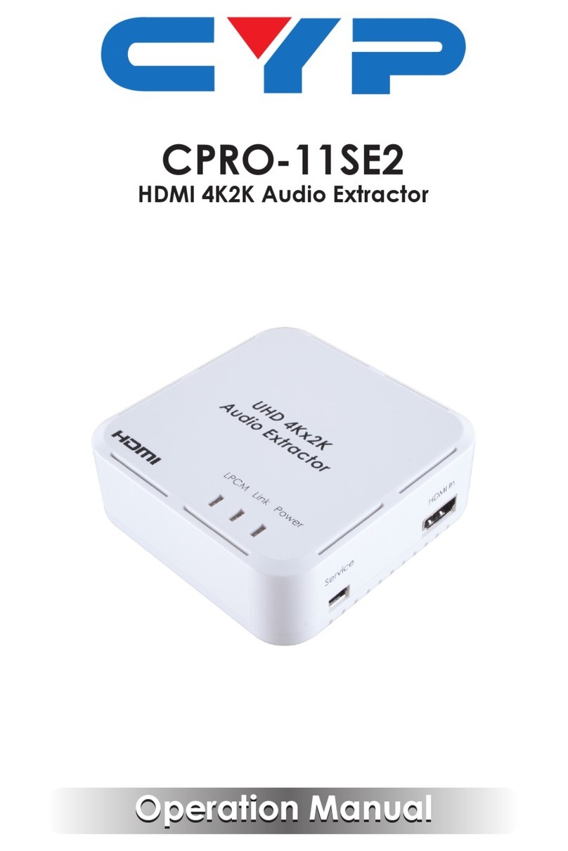 CYP CPRO-11SE2 User manual