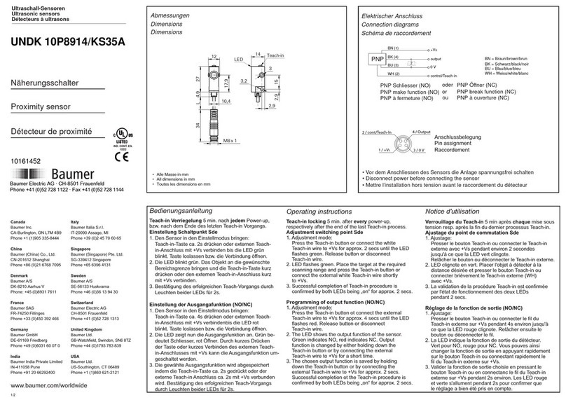 Baumer UNDK 10P8914/KS35A User manual