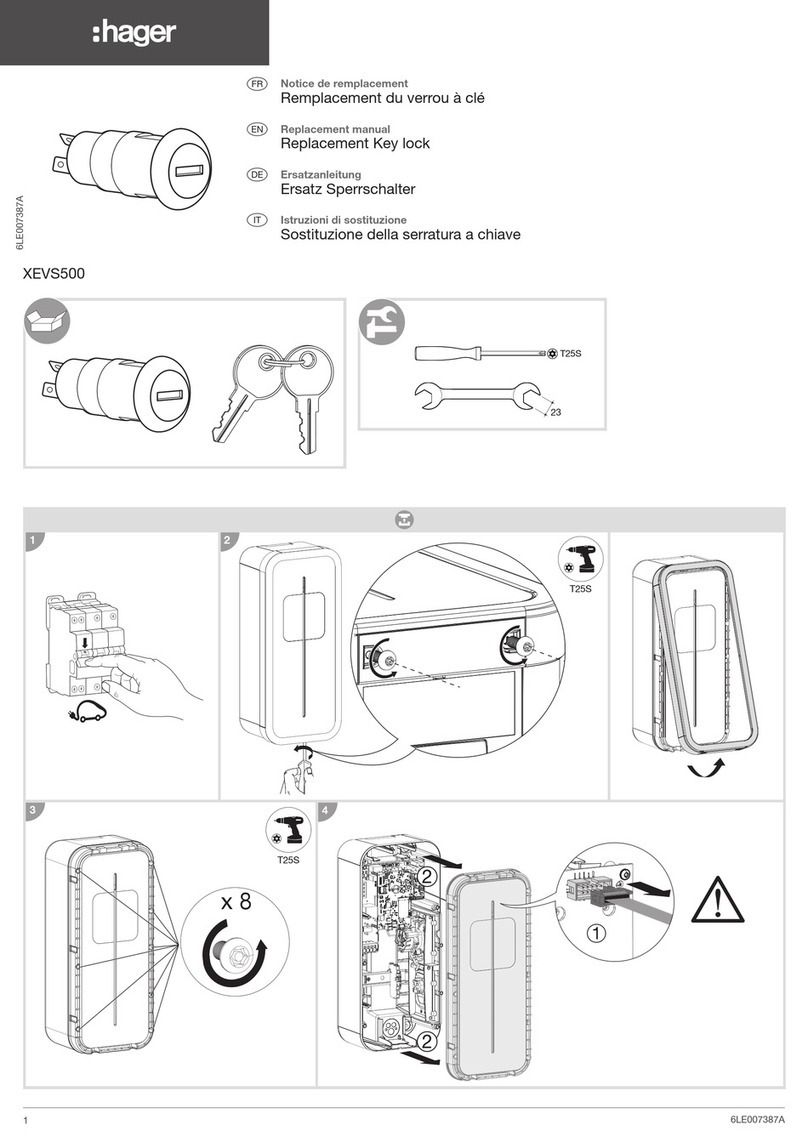 hager XEVS500 Operating and safety instructions