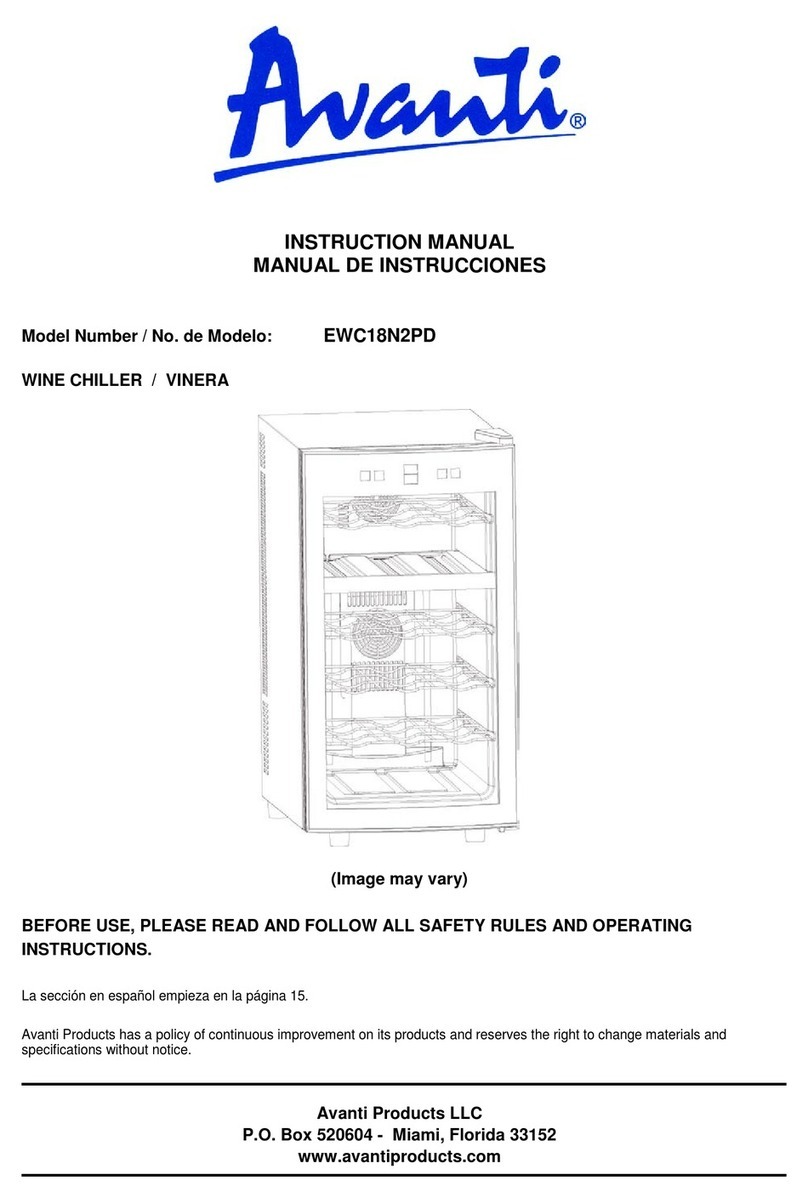 Avanti EWC18N2PD User manual