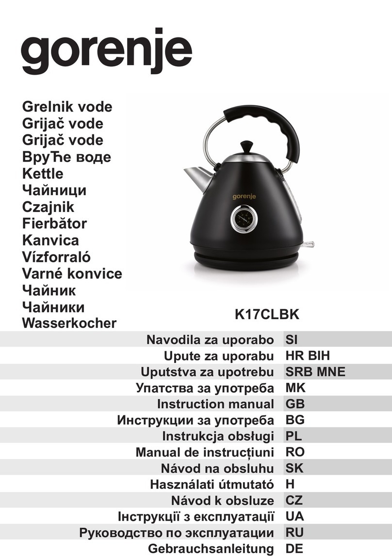 Gorenje K17CLBK User manual