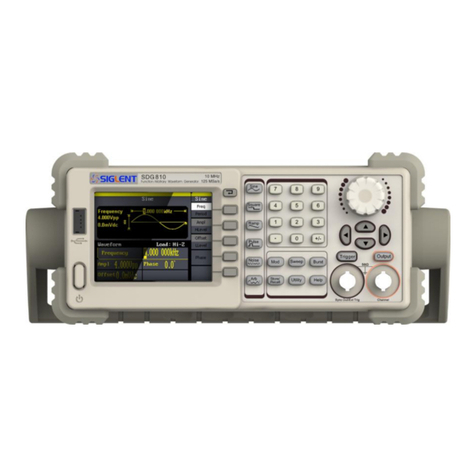 SIGLENT TECHNOLOGIES SDG800 Series user manual