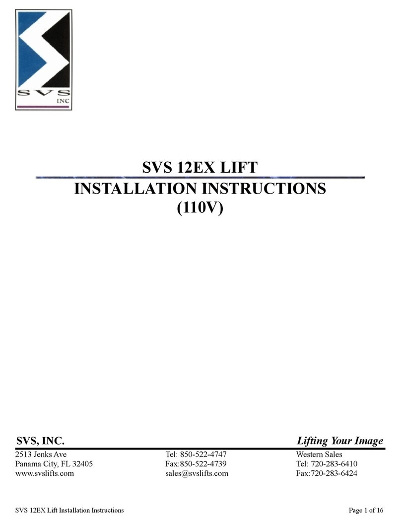 SVS 12EX LIFT installation instructions