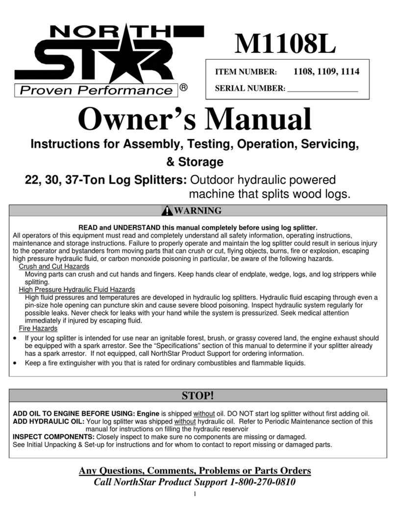 North Star M1108L owner's manual