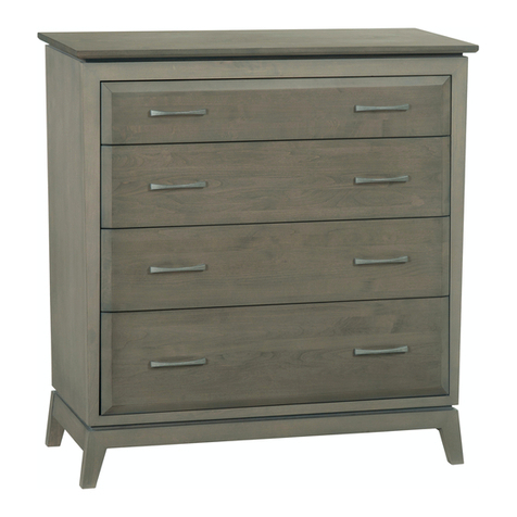 Whittier Wood Furniture Ellison 2142AST Assembly instructions