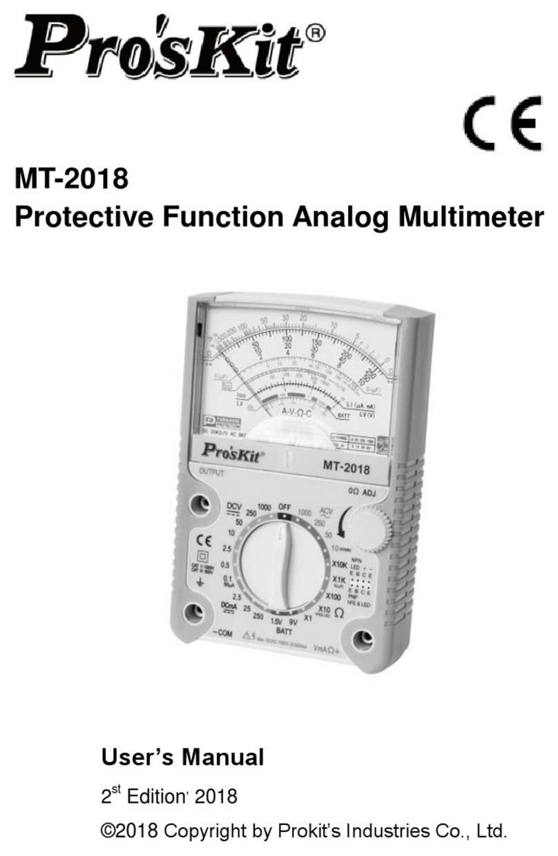 Pro's Kit MT-2018 user manual
