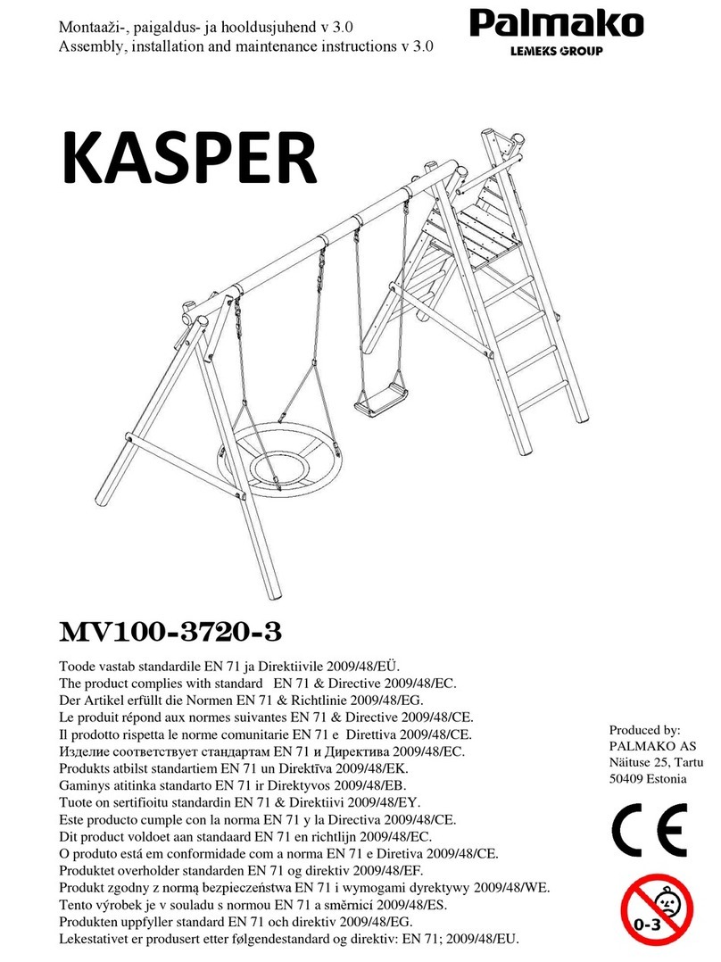 Lemeks Palmako KASPER MV100-3720-3 Assembly, installation and maintenance instructions Lemeks Palmako KASPER MV100-3720-3 Assembly, installation and maintenance instructions