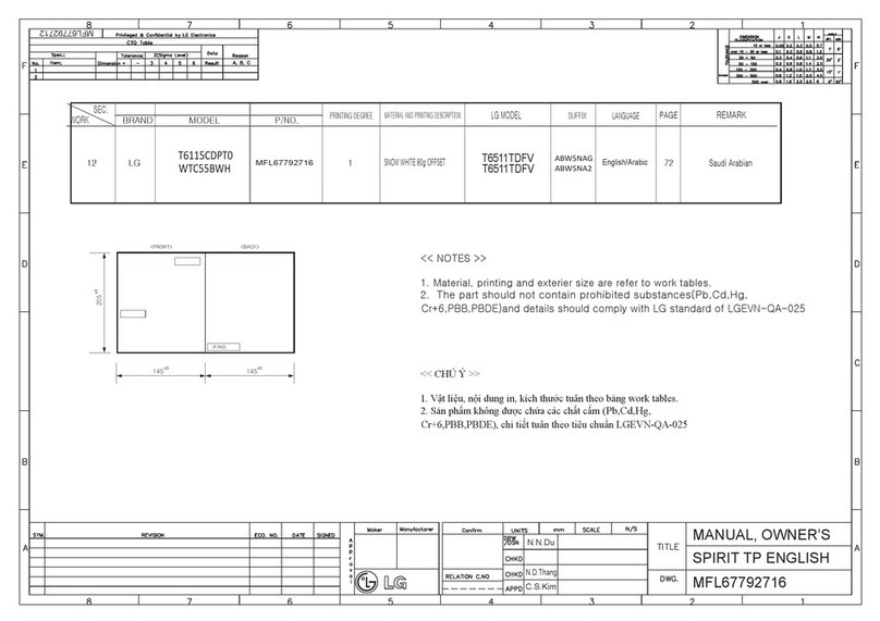 LG WTC55BWH owner's manual