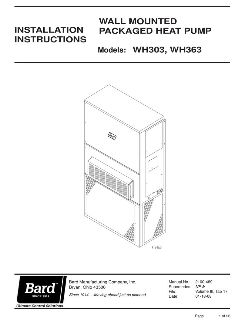 Bard WH303 User manual