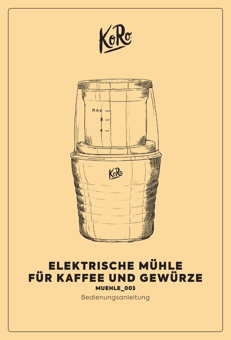 KoRo MUEHLE 003 user manual