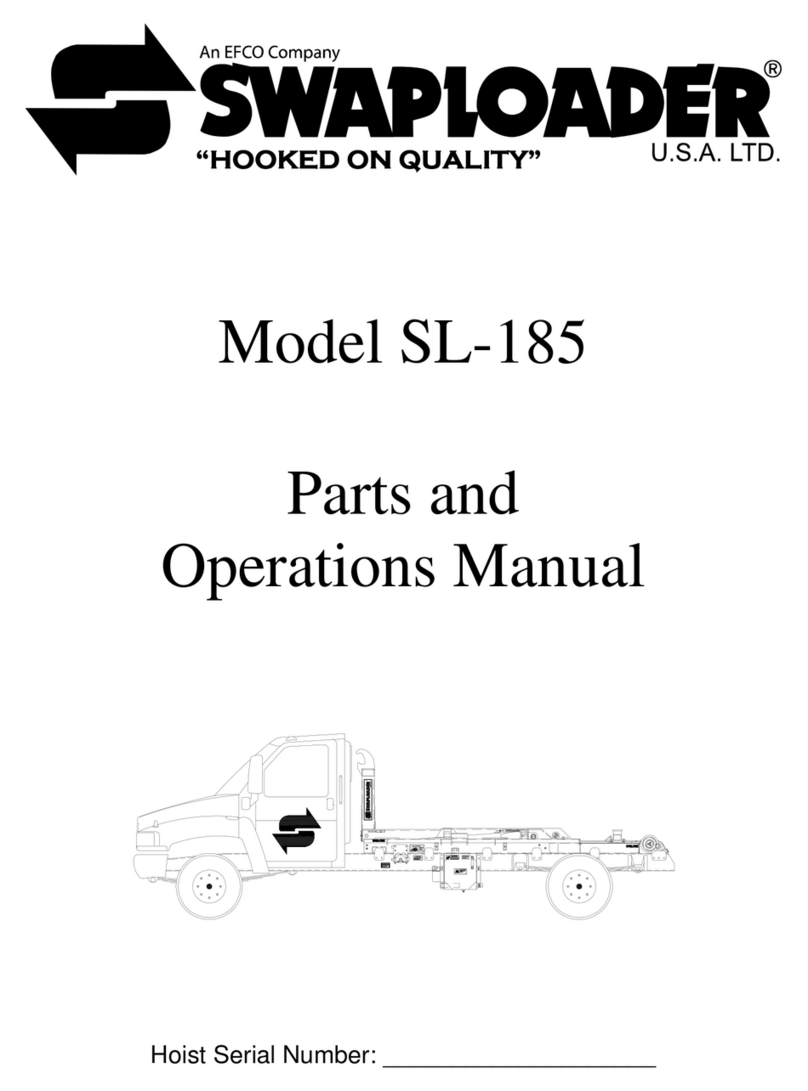 Efco SWAPLOADER SL-185 Parts and operation manual