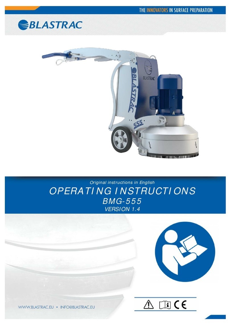 Blastrac BMG-555 operating instructions