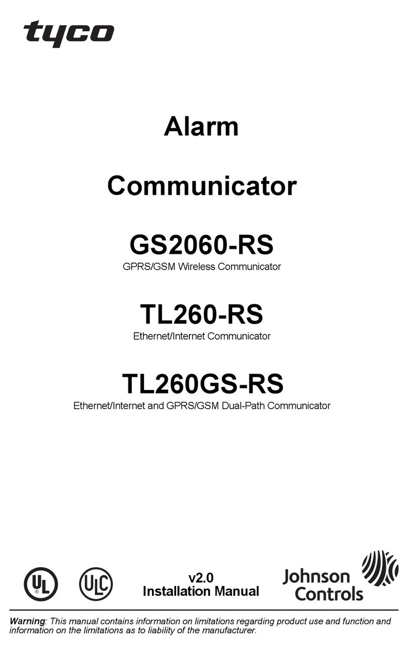 Tyco GS2060-RS installation manual