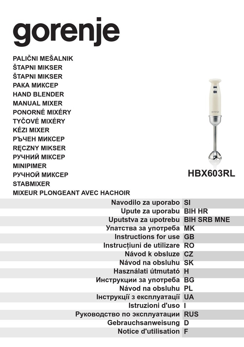 Gorenje HBX603RL User manual