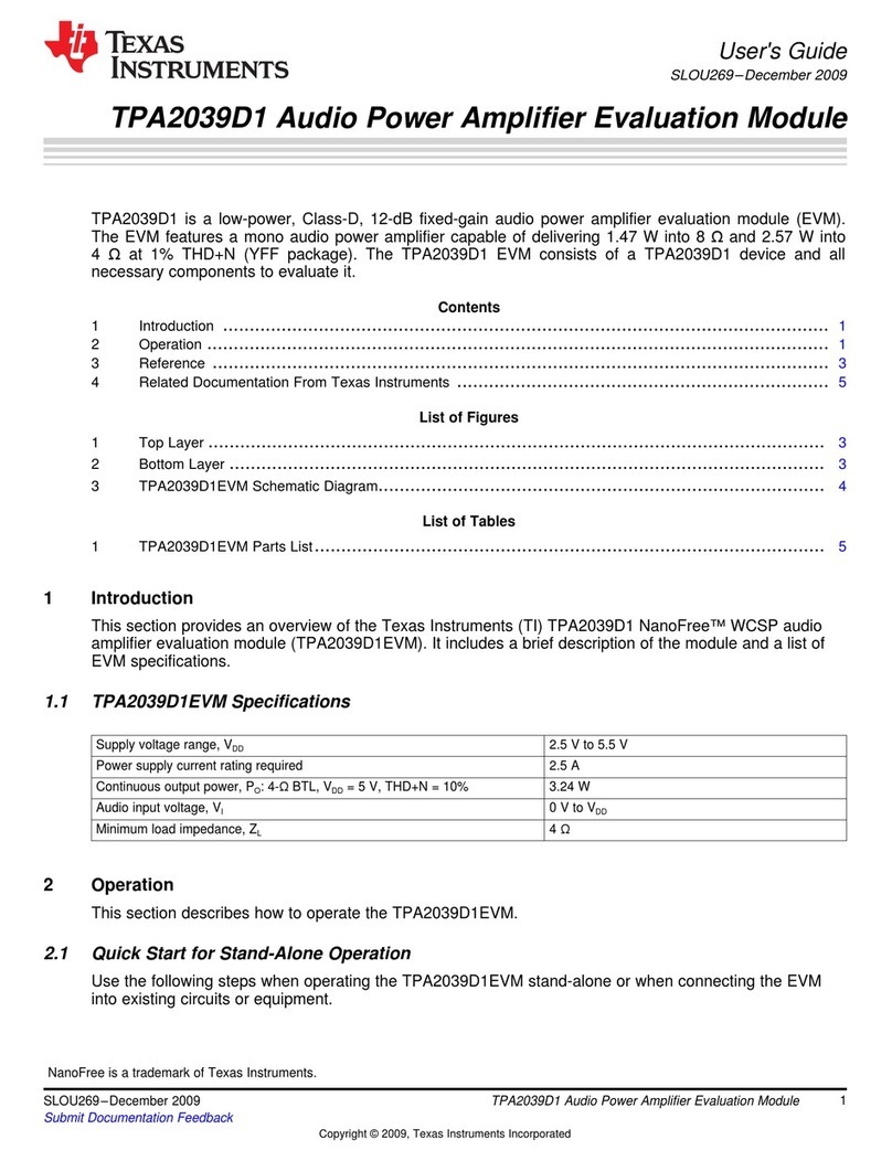 Texas Instruments TPA2039D1 User manual