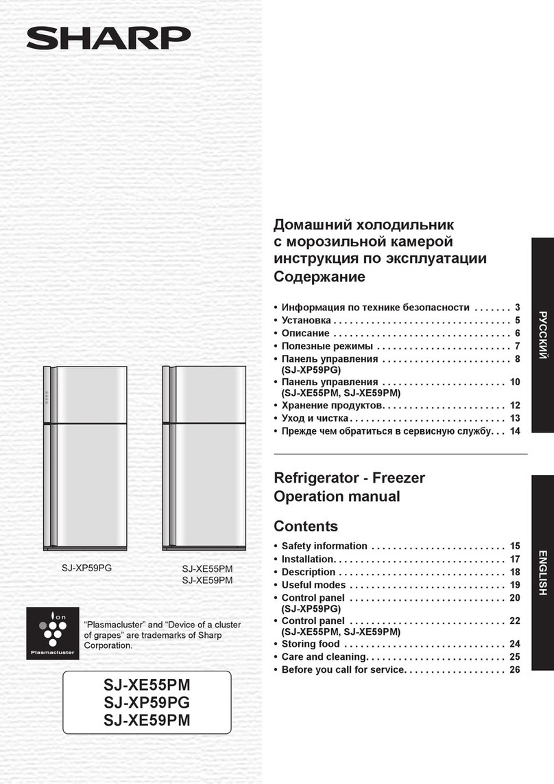 Sharp SJ-XE55PM User manual Sharp SJ-XE55PM User manual