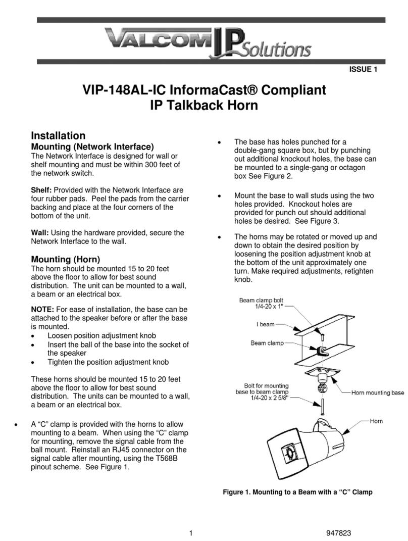 Valcom VIP-148AL-IC manual