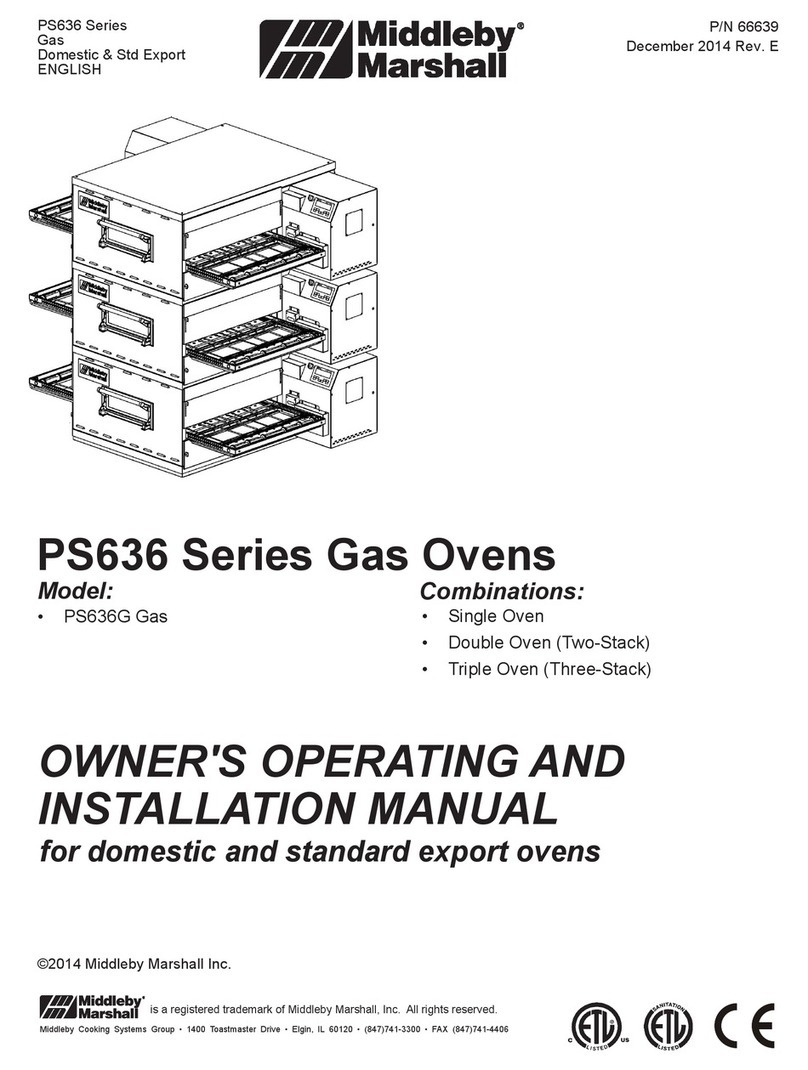 Middleby Marshall PS636G Operation manual