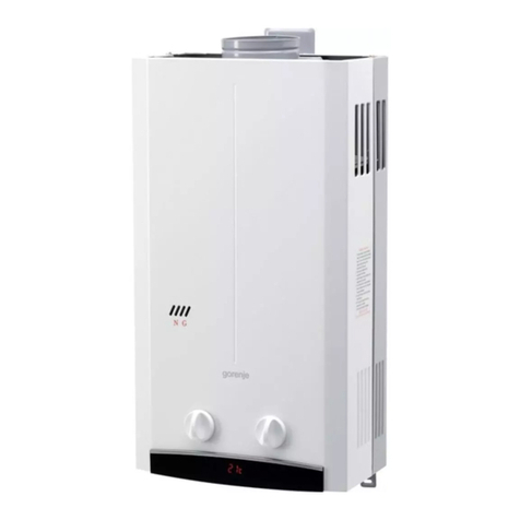 Gorenje GWH NNBW Series User manual and installation instructions Gorenje GWH NNBW Series User manual and installation instructions