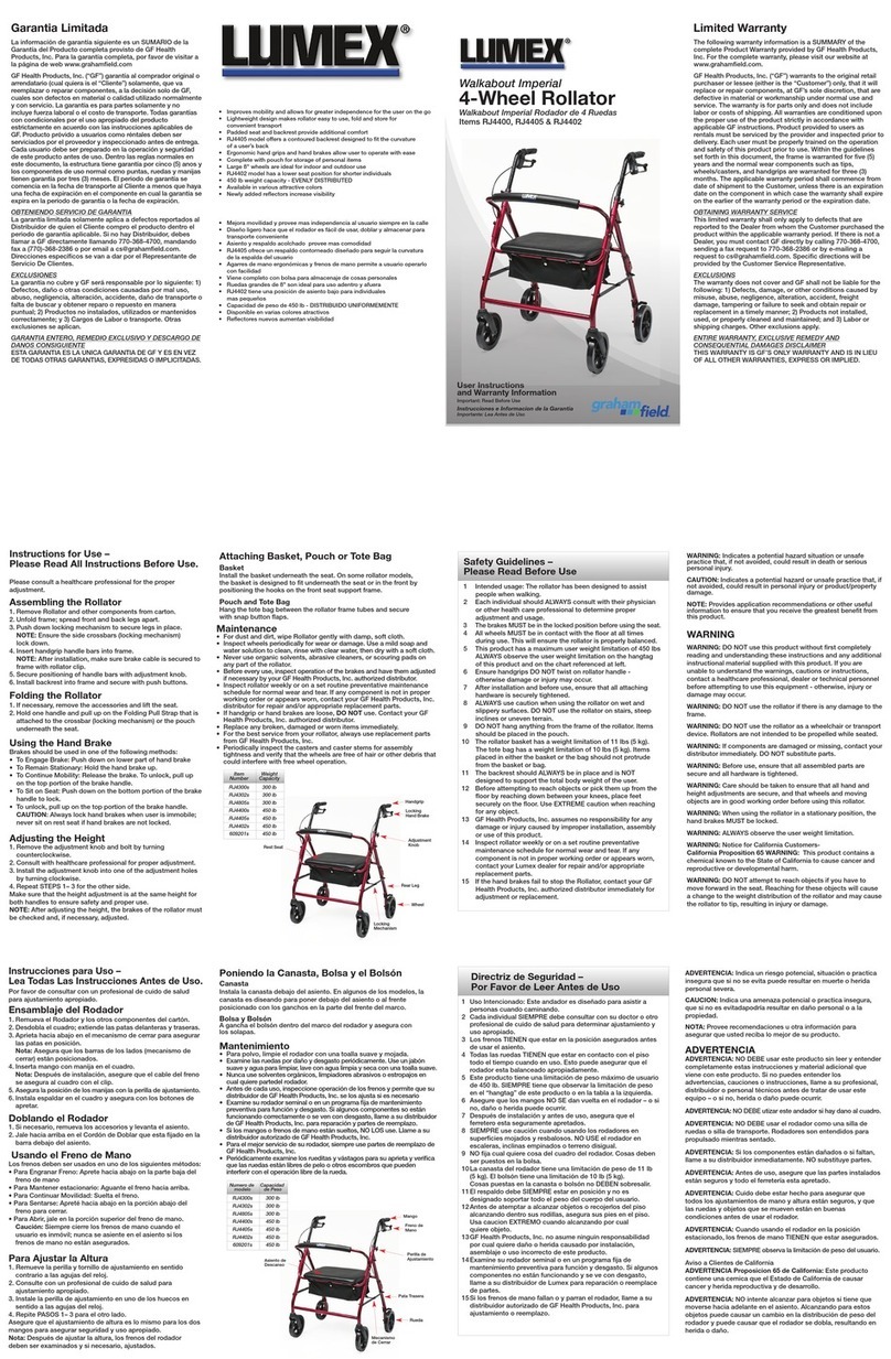 Lumex RJ4400 User manual