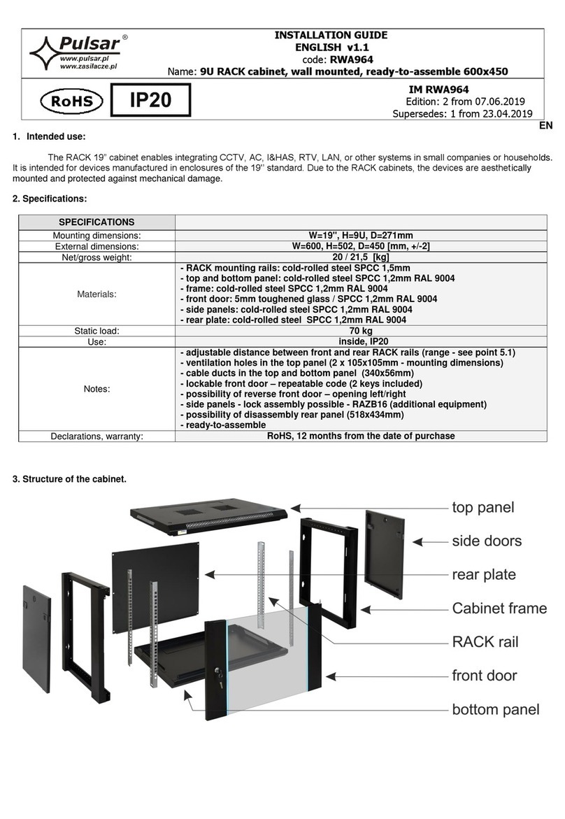 Pulsar RWA964 installation guide