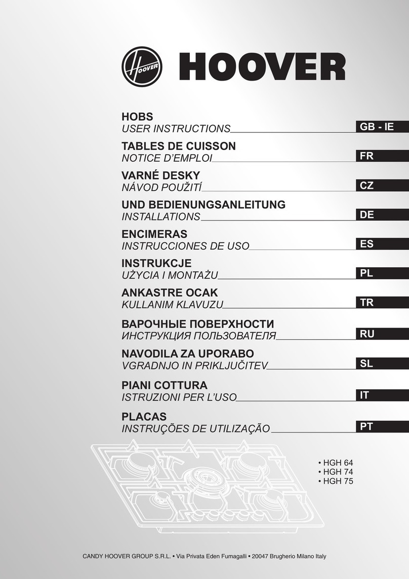 Hoover HGH75SWCE User manual